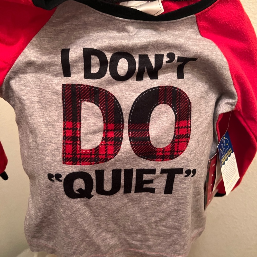 I don’t do quiet pajama set (2T)